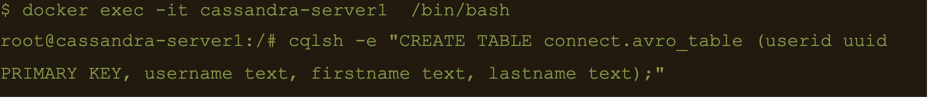 CREATE TABLE connect.avro_table